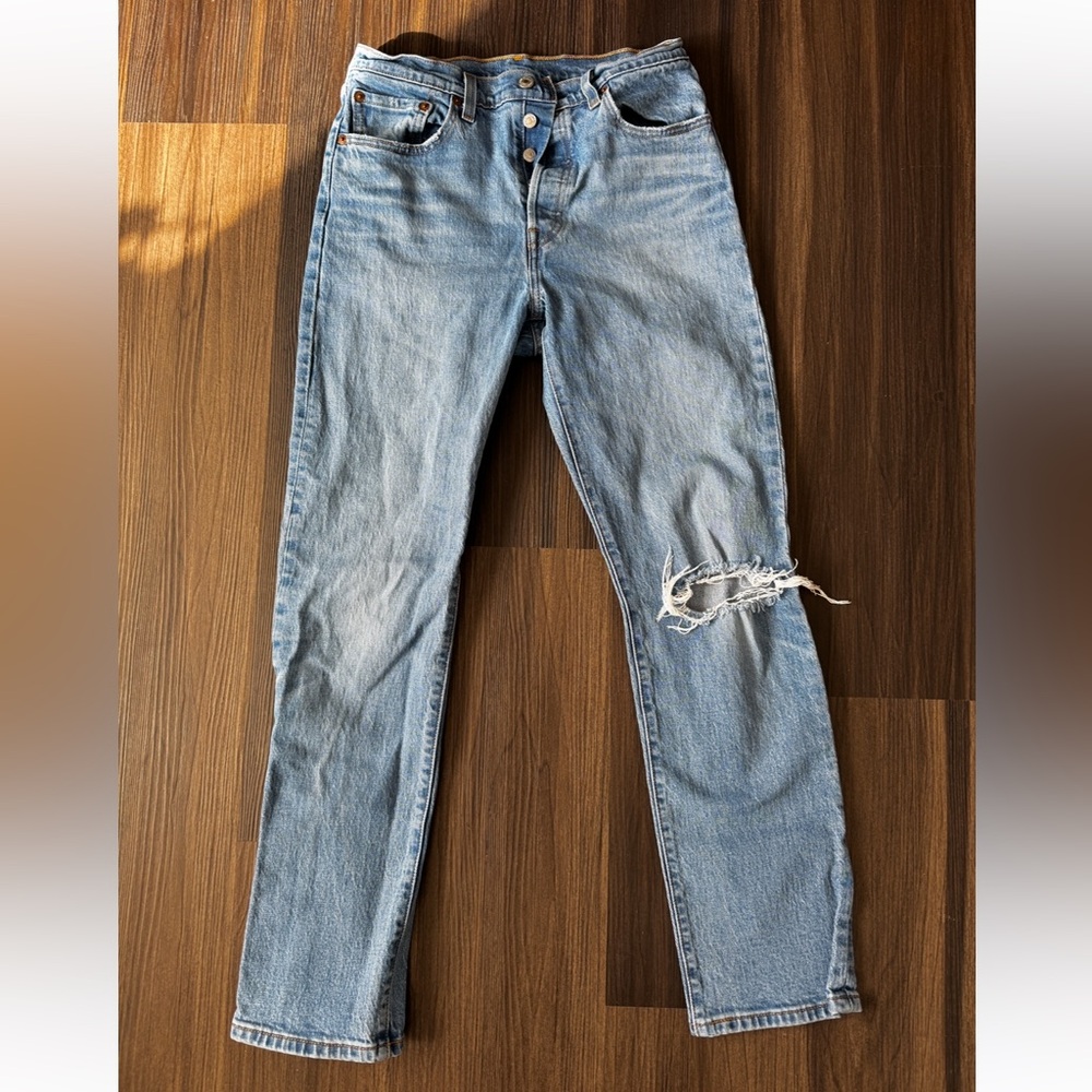 Levi's Light Blue Straight Leg Jeans